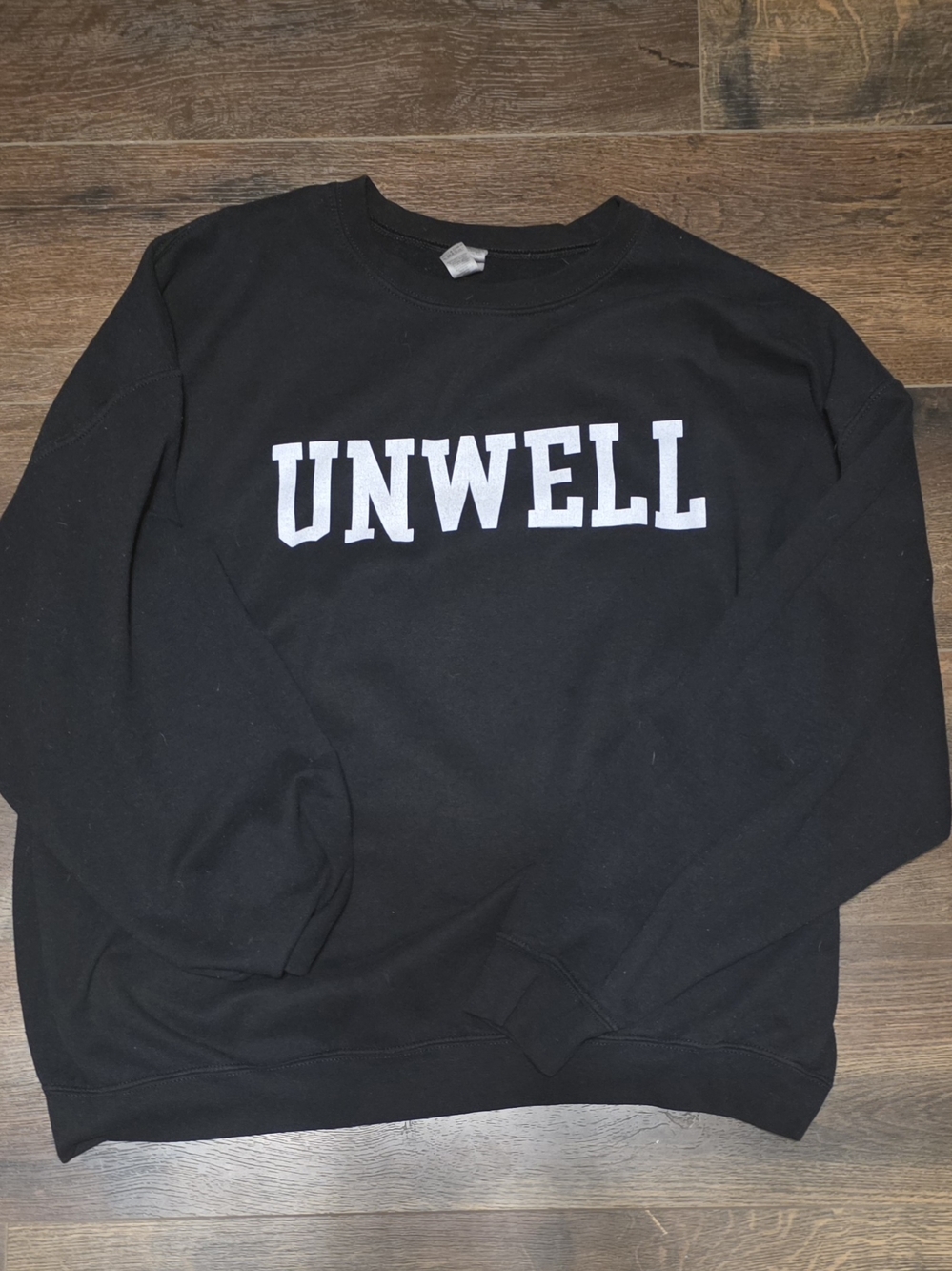 UNWELL Black Crewneck Sweatshirt